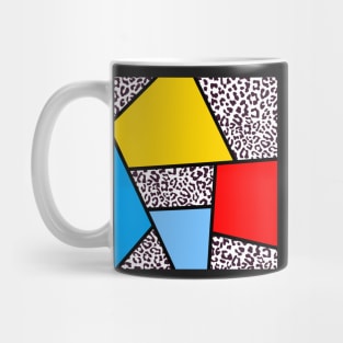 Abstract, Geometric Leopard Print Mug